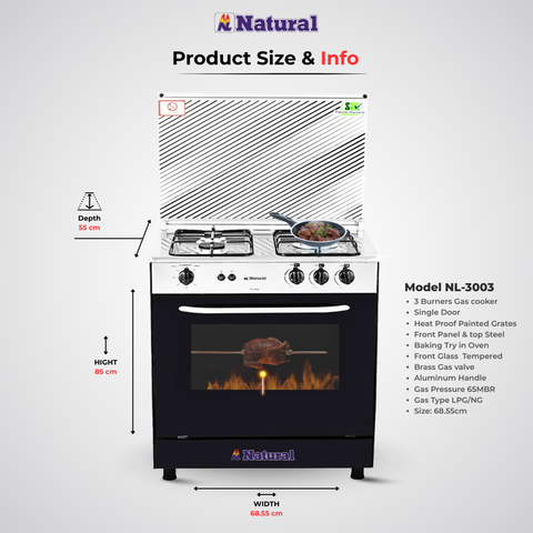 Gas Oven Model NL-3003